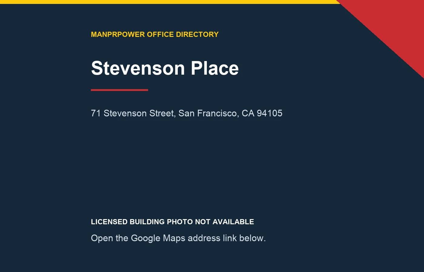 Stevenson Place暂无可授权单栋照片的地址提示图