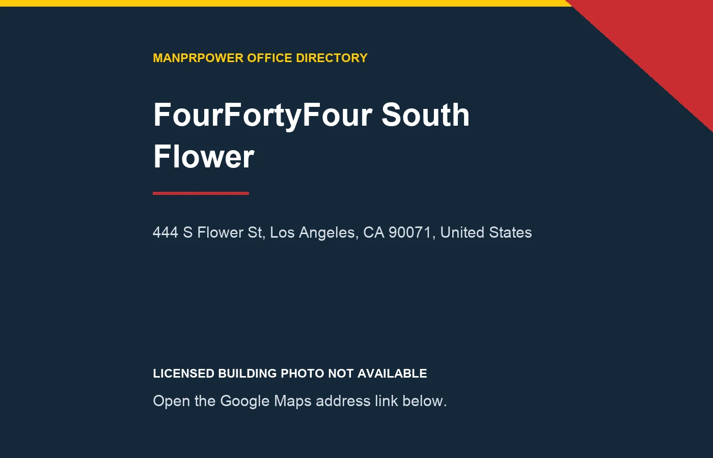 FourFortyFour South Flower暂无可授权单栋照片的地址提示图