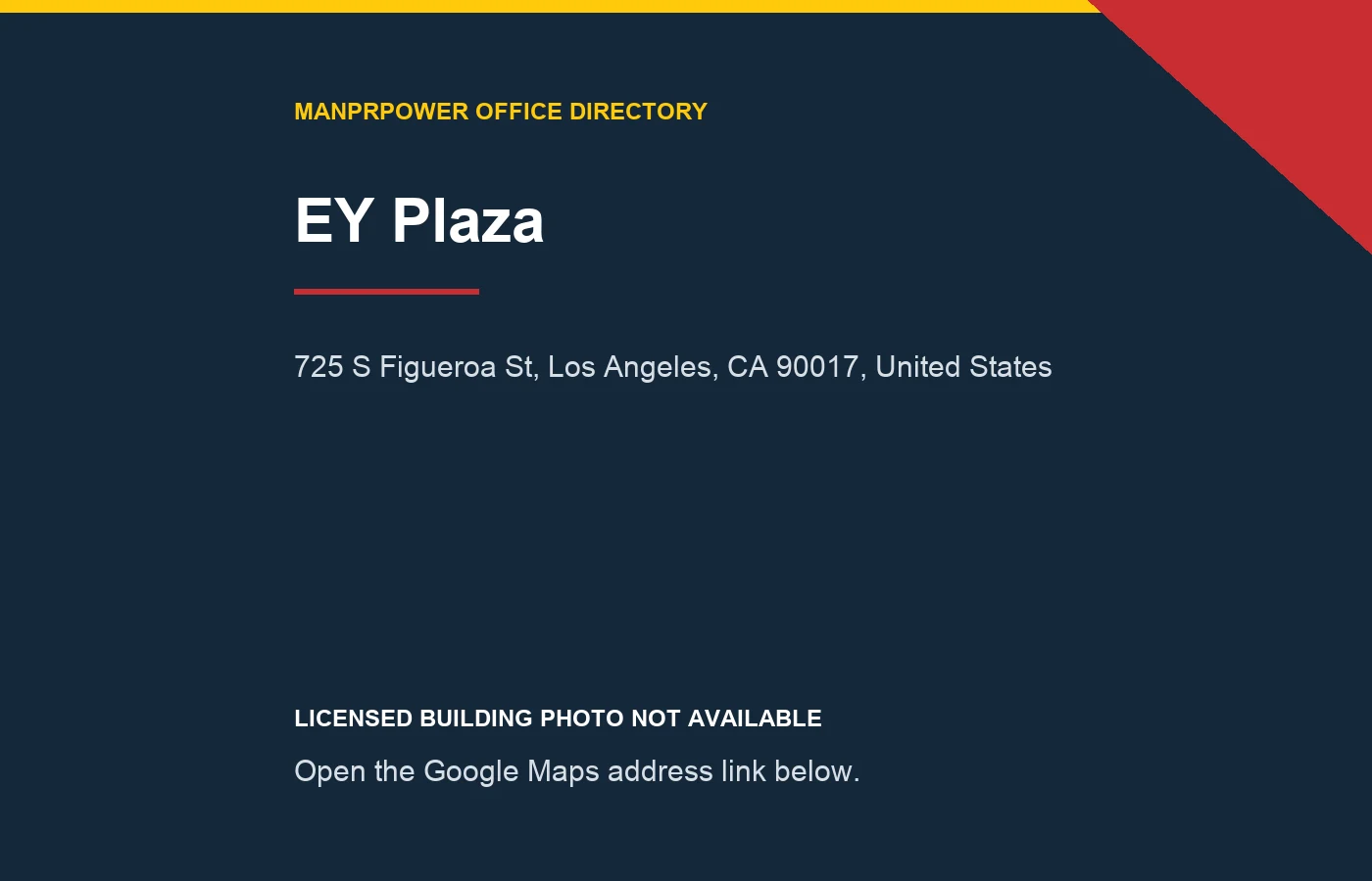 EY Plaza暂无可授权单栋照片的地址提示图