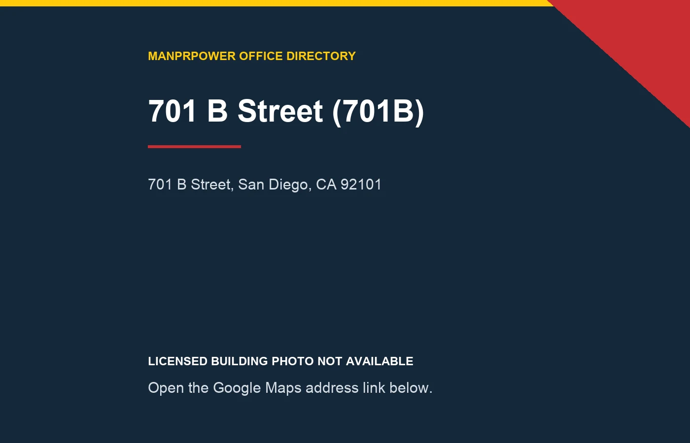 701 B Street (701B)暂无可授权单栋照片的地址提示图