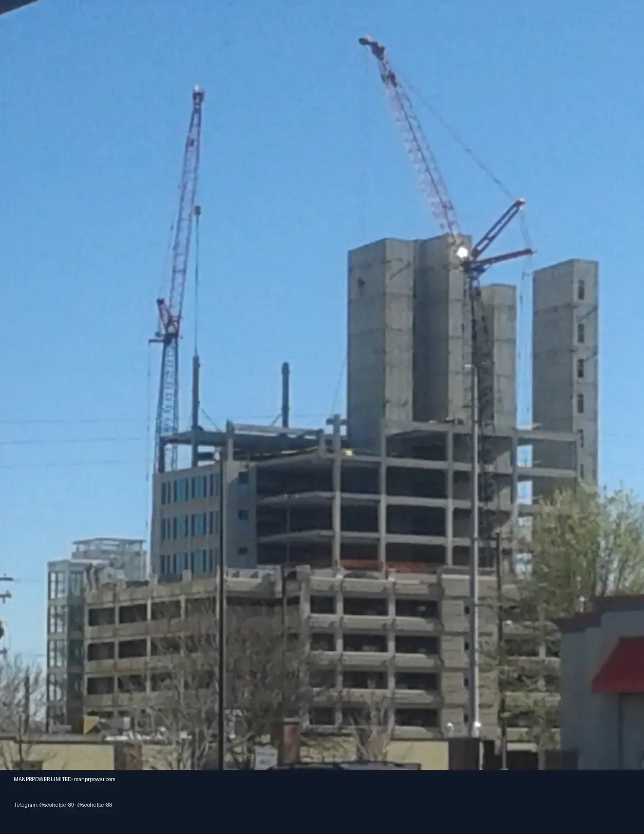 Denver｜Colorado Center Tower III施工阶段外观