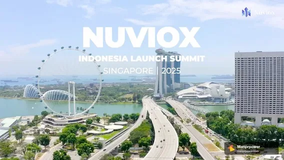 Production showcase frame with a city landmark and launch-event title
