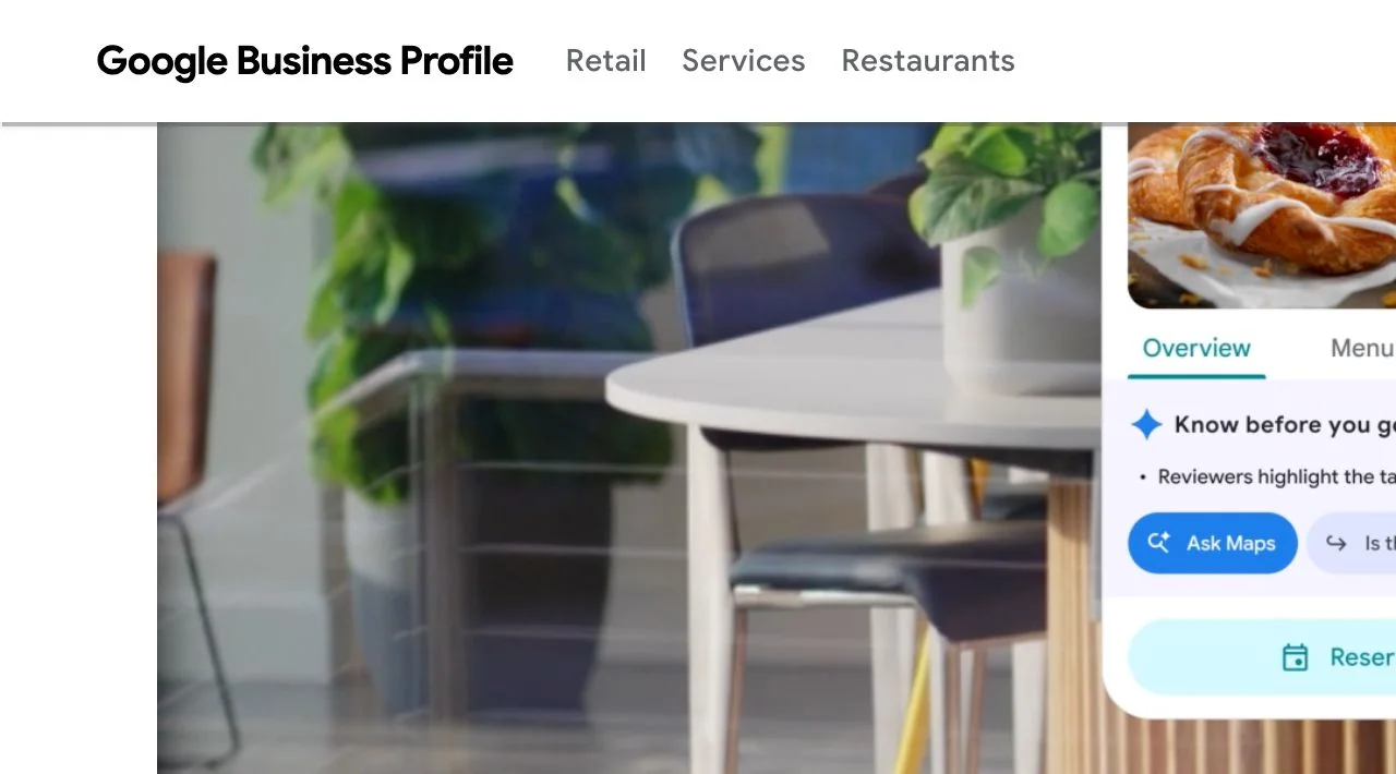 Google Business Profile 搜索与地图展示公开页面截图